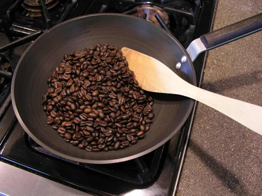 Rang cà phê đơn giản tại nhà